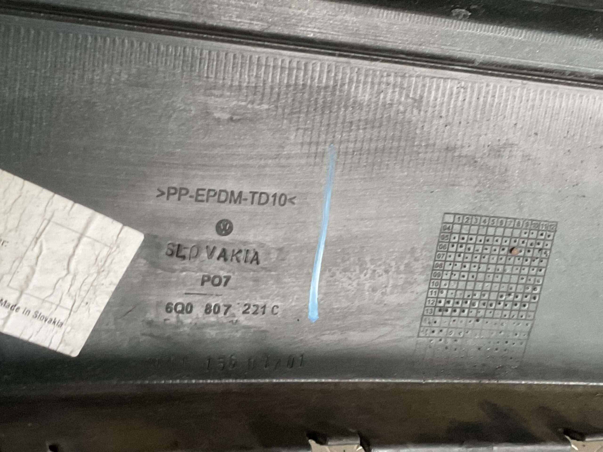 Bumper Volkswagen Polo 6Q 05-09 6Q0807221c Voorbumper C1-16828z