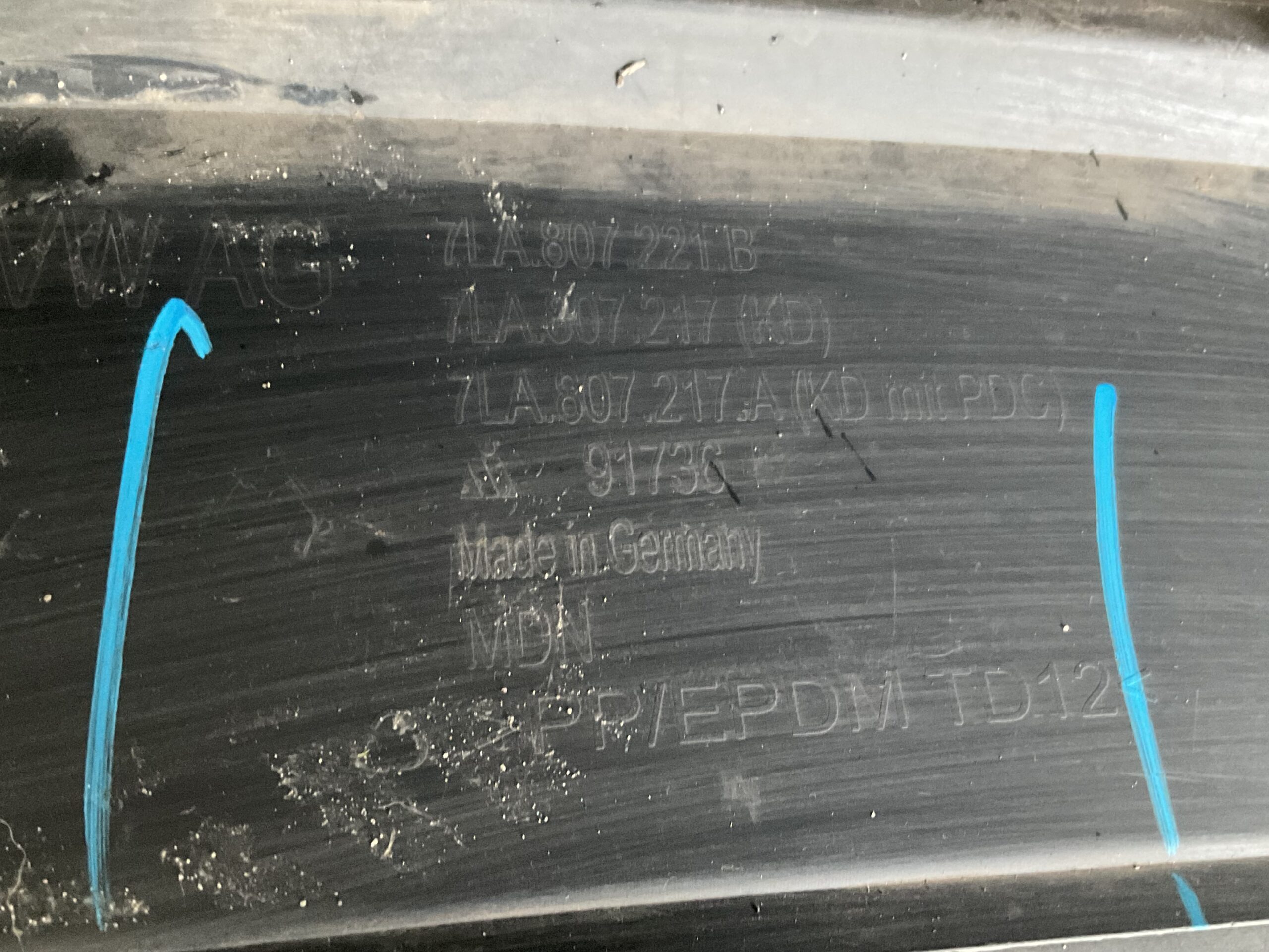 Bumper Volkswagen Transporter 7LA T6 7LA807221B Voorbumper C5-17023z