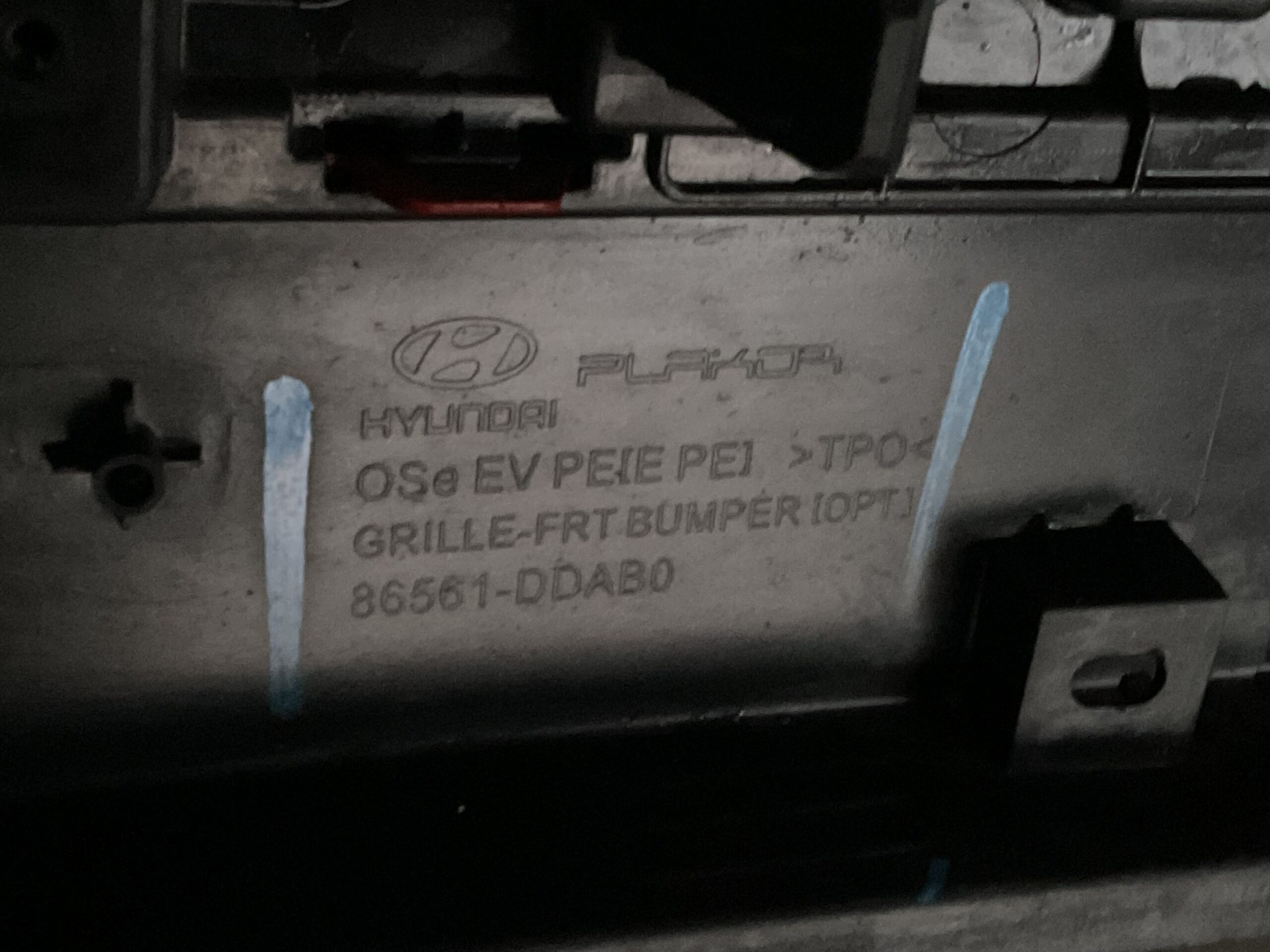 Bumper Hyundai Kona Electric Facelift 86561-DDAB0 Voorbumper G5-17117z